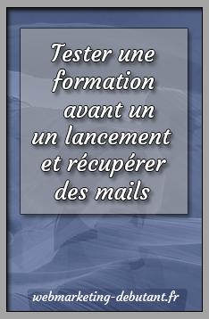 tester une formation